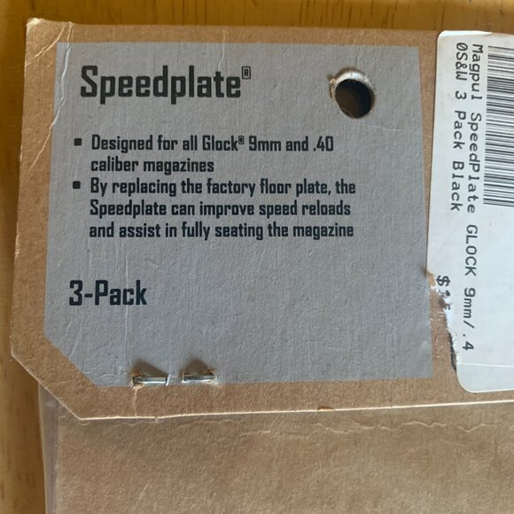 Polymer 3 Pack Magpul SpeedPlate – GLOCK 9mm .40 S&W accessory, shooting sport - Picture 6 of 7